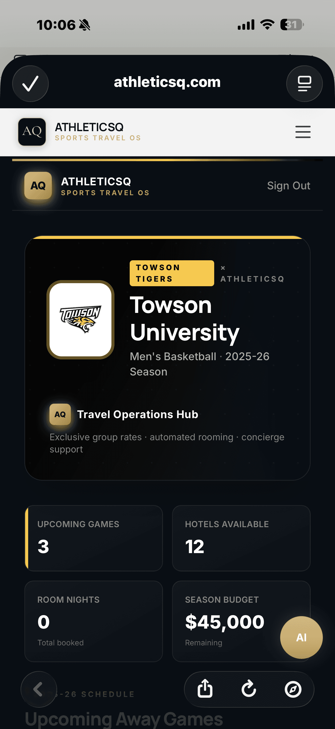 Travel Operations Hub